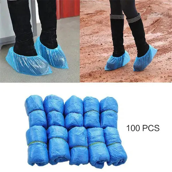 100PCS Disposable Waterproof Shoes Covers