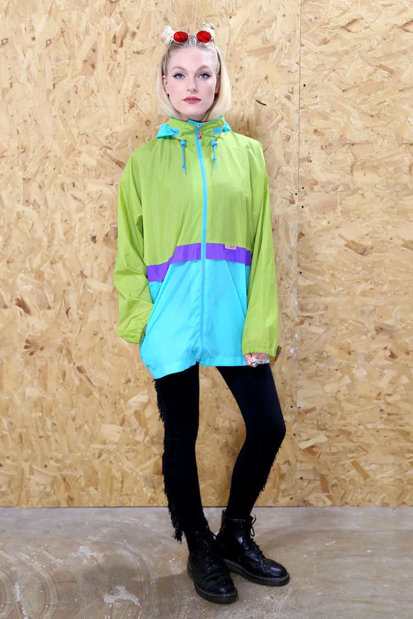 90s Brightly Coloured Raincoat