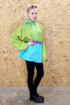 90s Brightly Coloured Raincoat