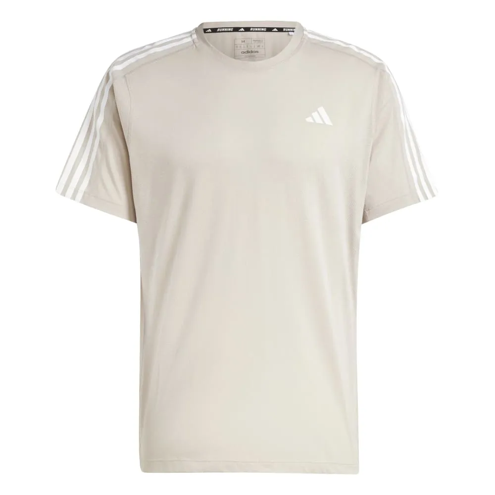 adidas Own The Run 3 Stripes Men's Tee