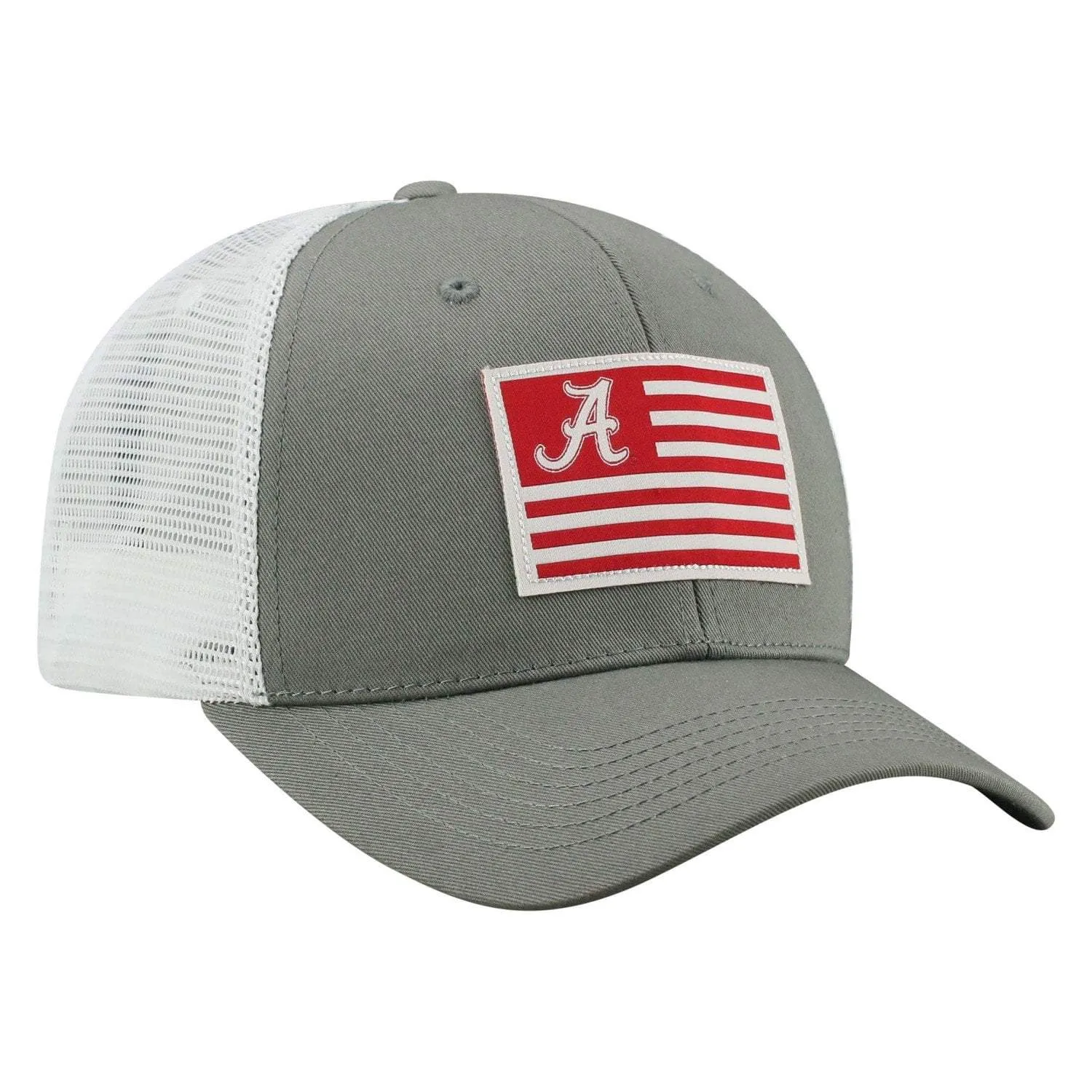 Alabama Crimson Tide TOW Gray "Brave" Mesh Structured Adj. Hat Cap