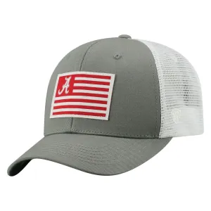 Alabama Crimson Tide TOW Gray "Brave" Mesh Structured Adj. Hat Cap