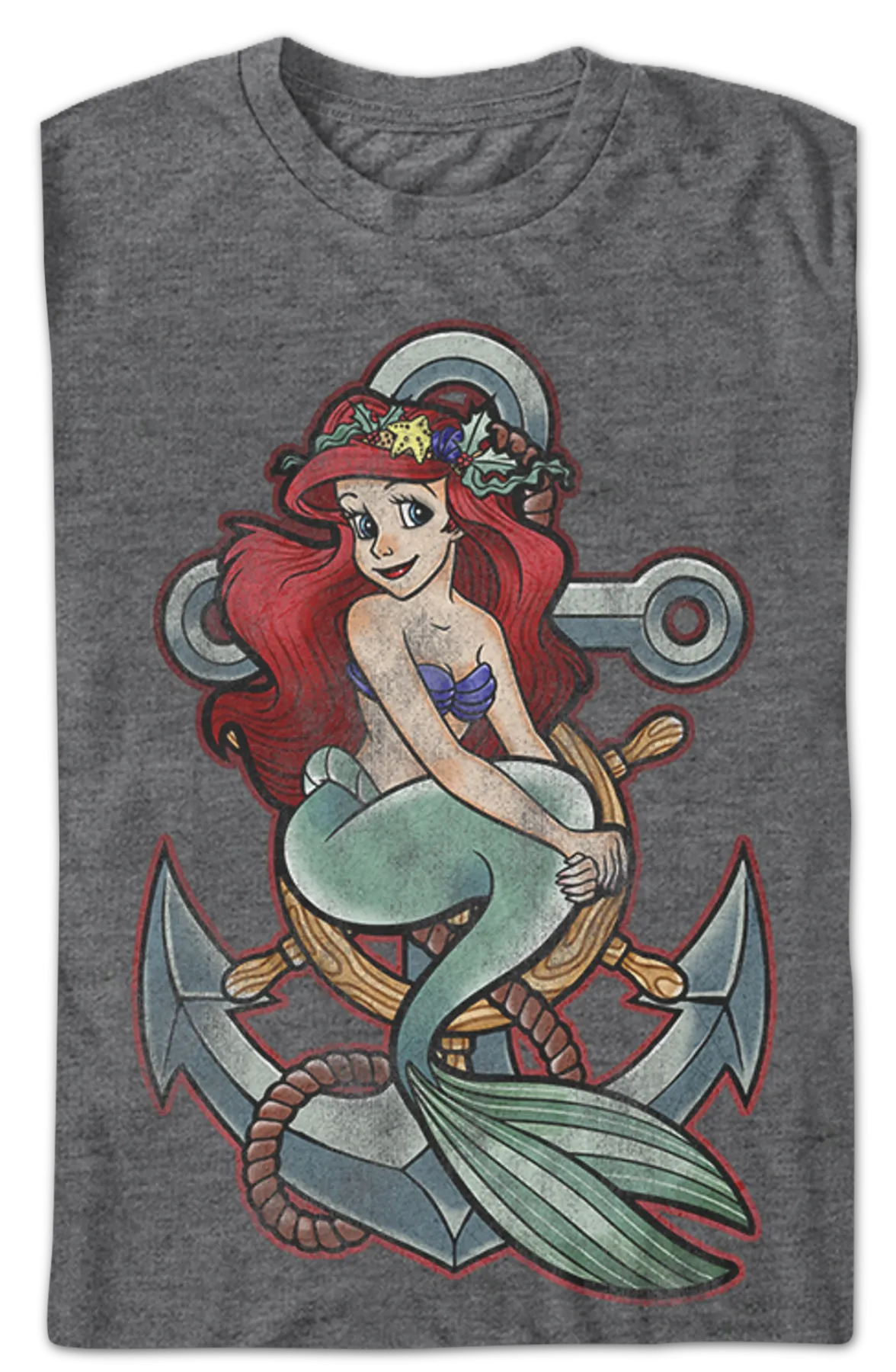 Anchor Little Mermaid T-Shirt