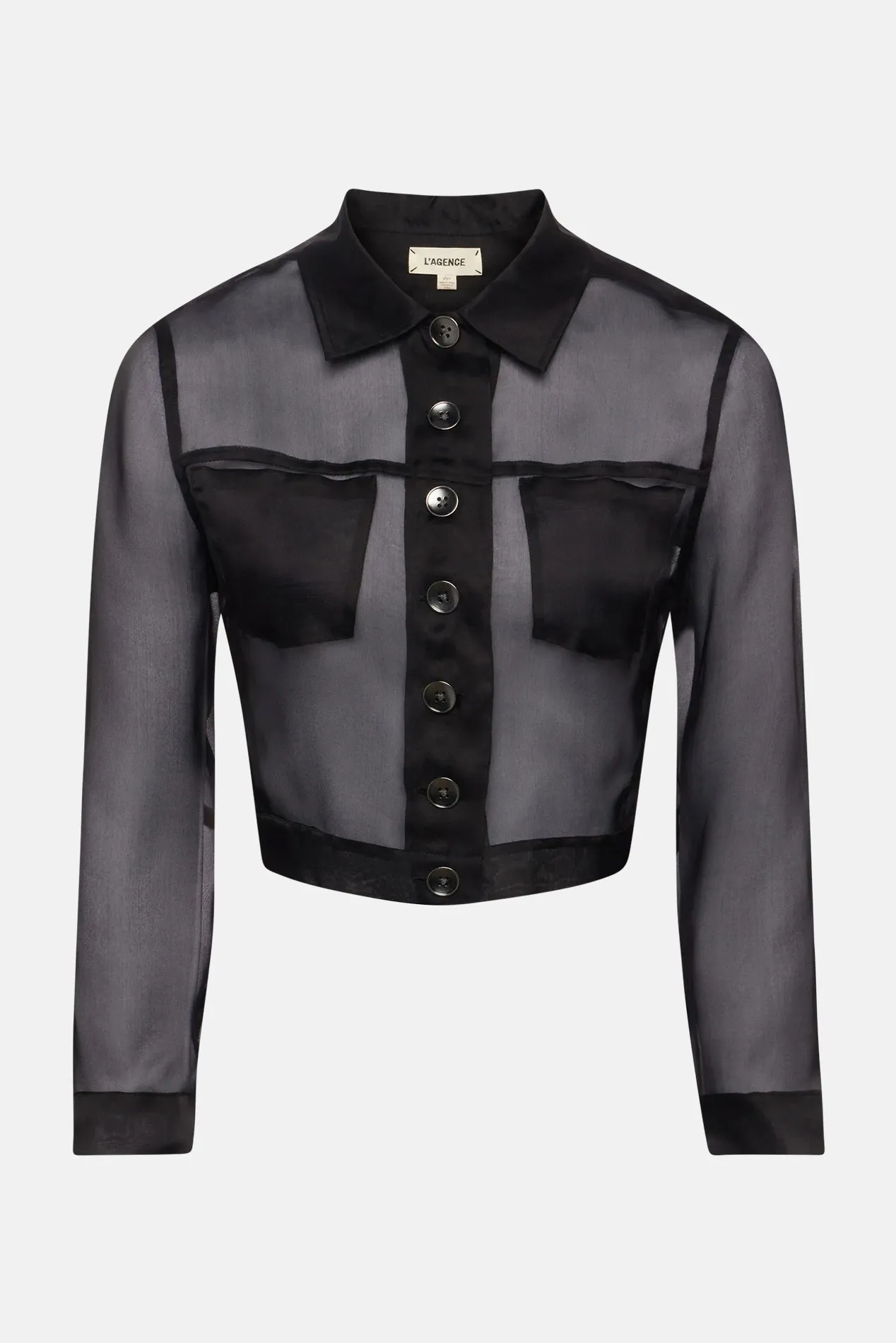 Anders Silk Organza Jacket Black