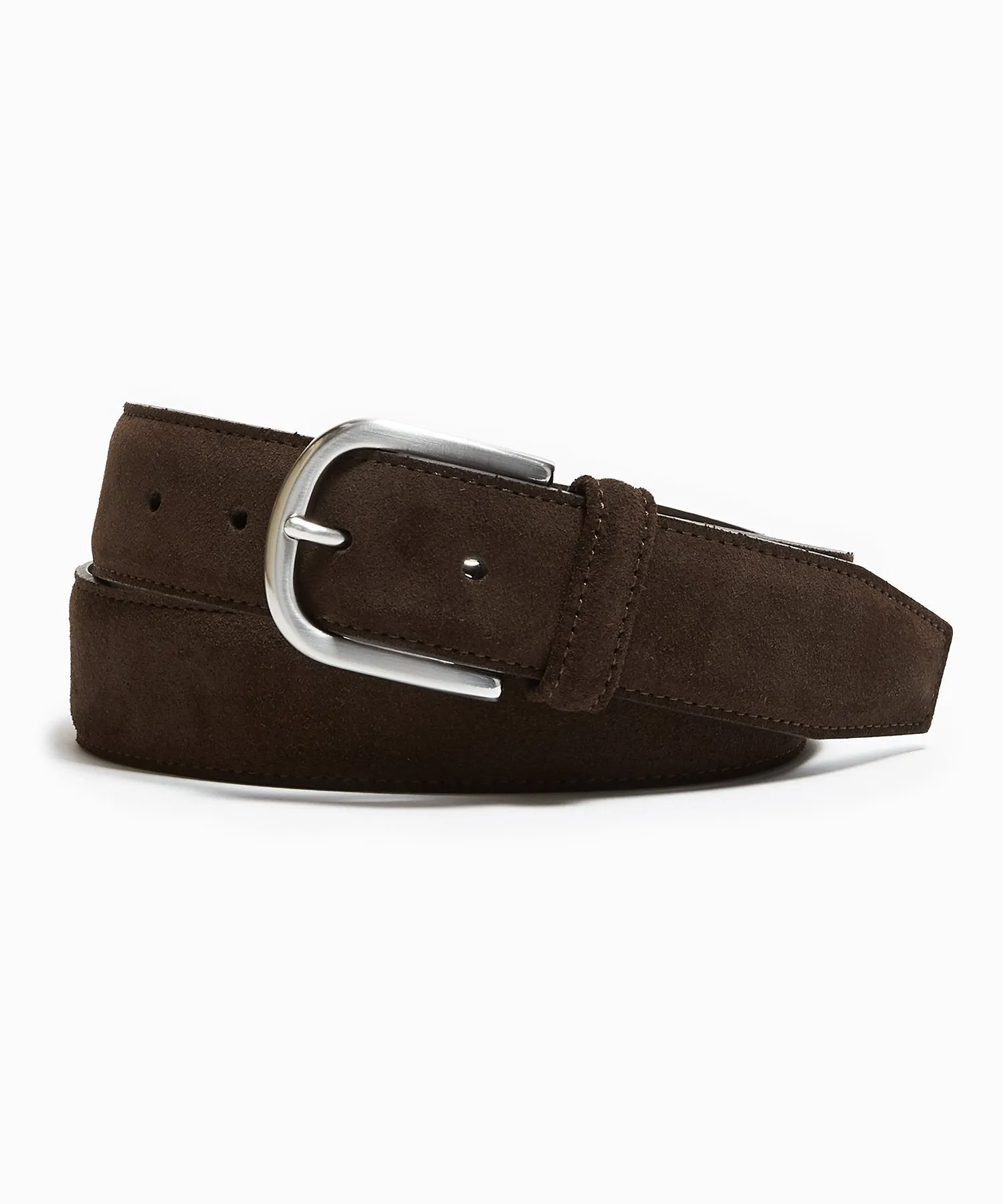 Anderson's Suede Belt in Dark Brown