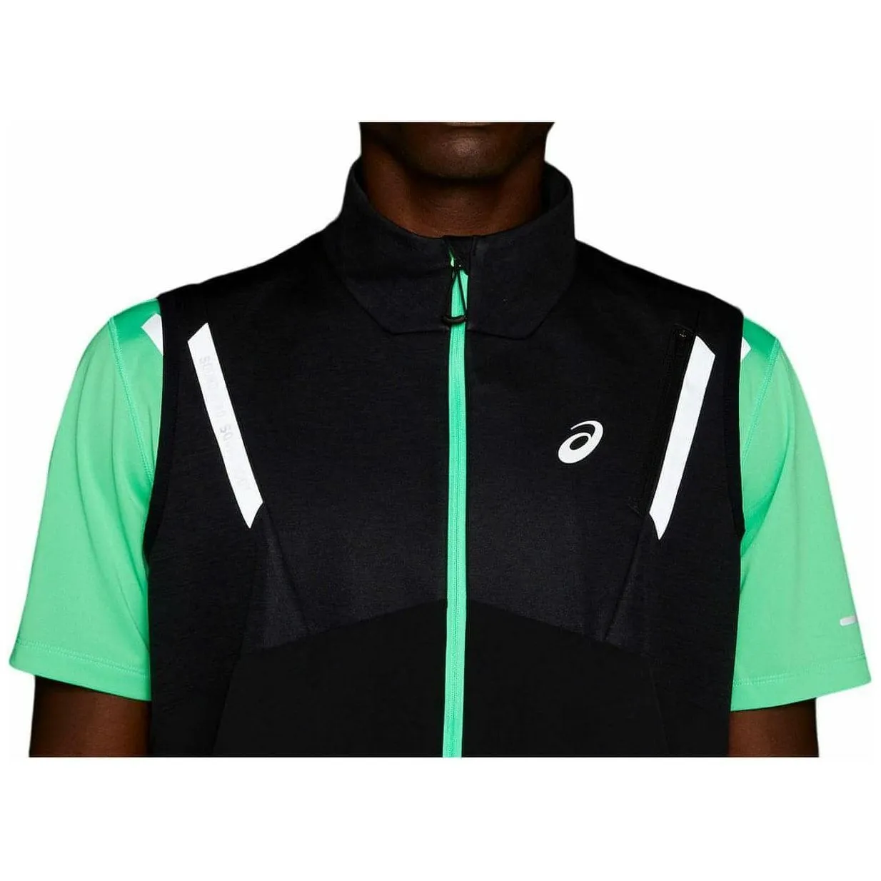 Asics Lite-Show Mens Running Gilet - Black