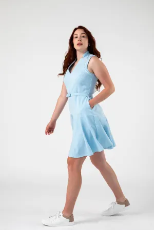 Aspire Flounce dress with Piping Detail