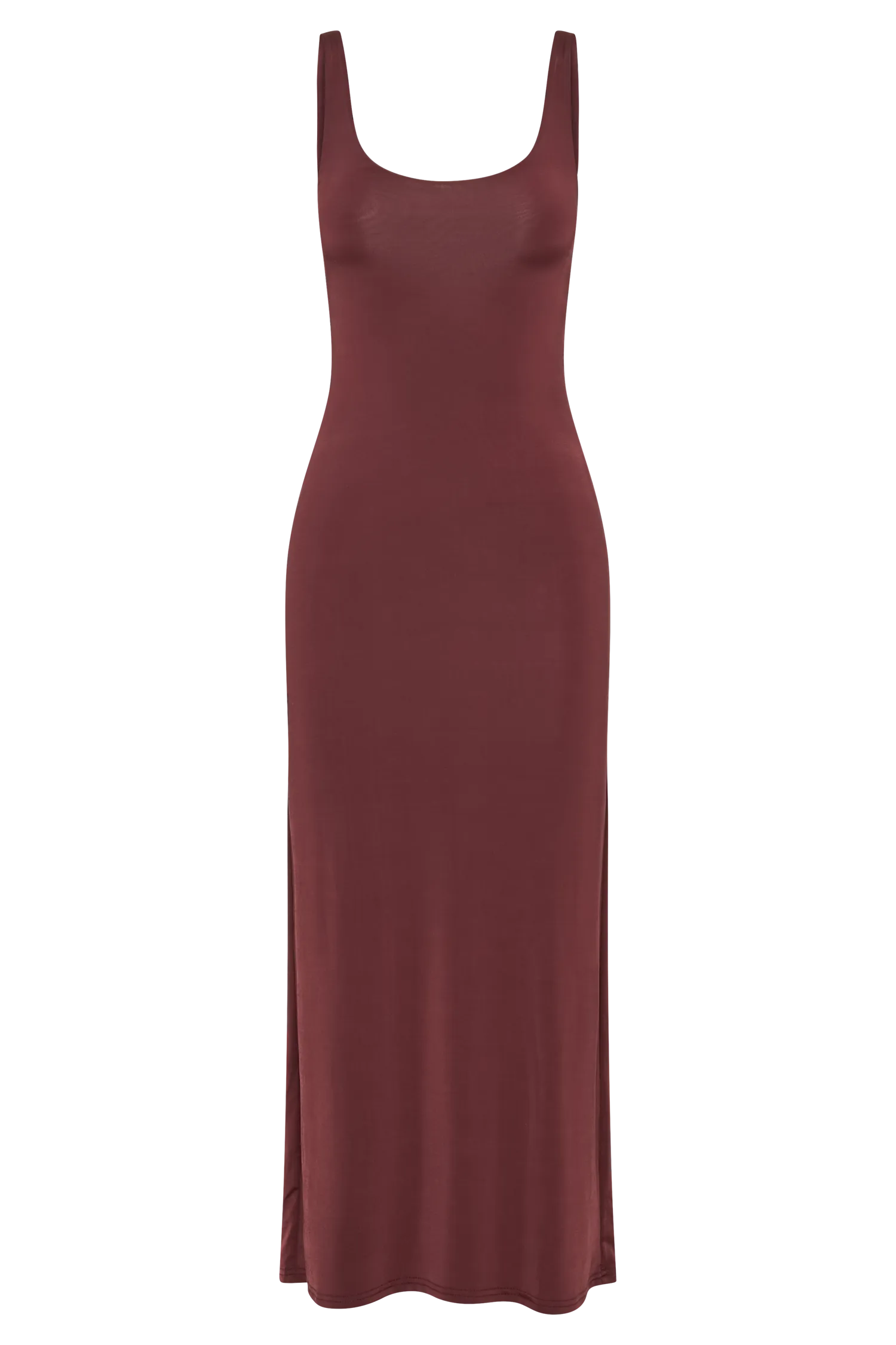 Augustine Slinky Scoop Midi Dress - Wine