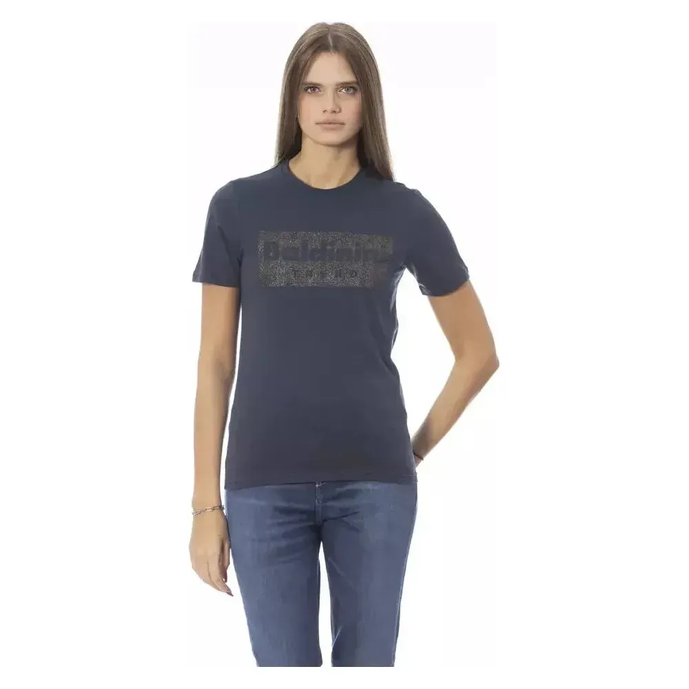 Baldinini Trend Blue Cotton Women T-Shirt