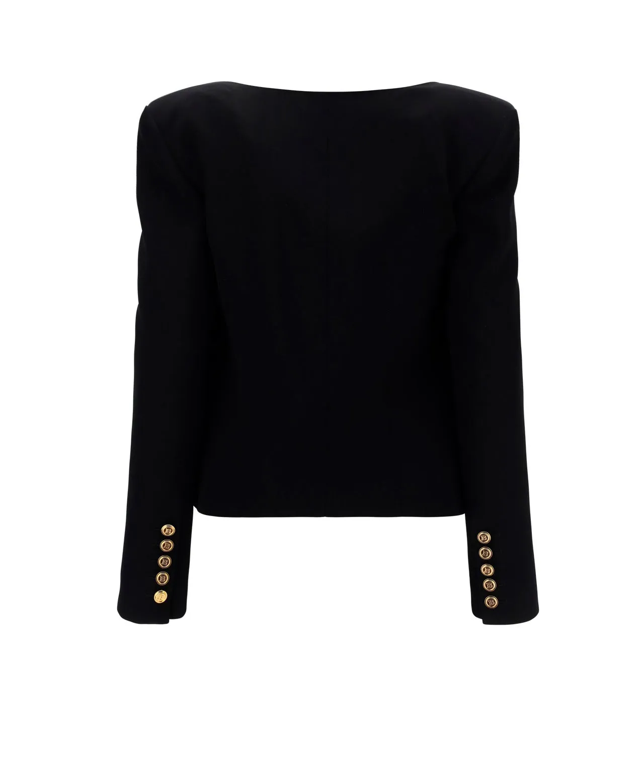 Balmain Two Toned Cropped Jacket