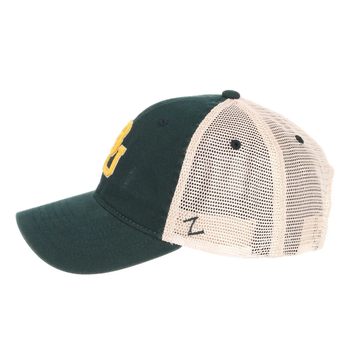 Baylor Bears Zephyr Dark Green "University" Mesh Adj. Snapback Relax Fit Hat Cap