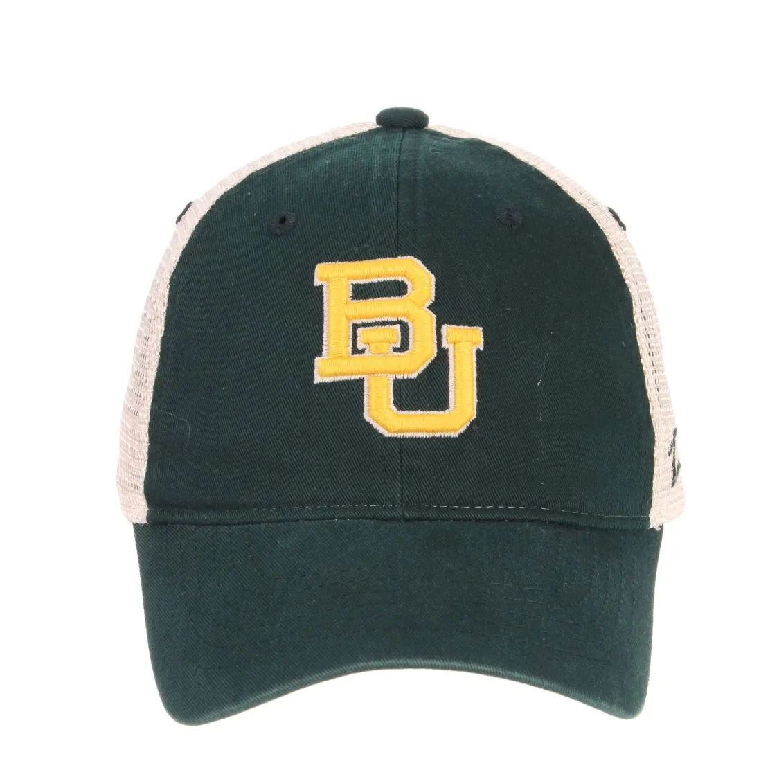 Baylor Bears Zephyr Dark Green "University" Mesh Adj. Snapback Relax Fit Hat Cap