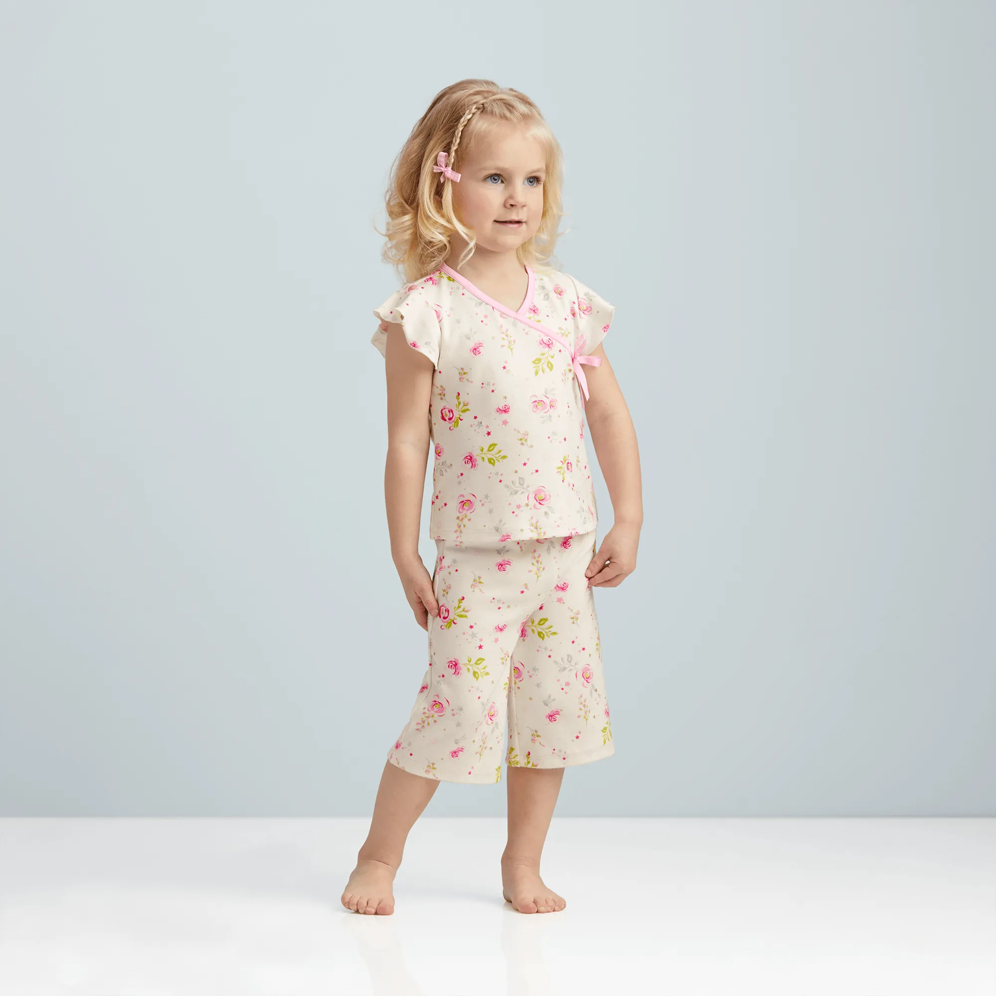 Beautiful Blooms Pajamas for Little Girls