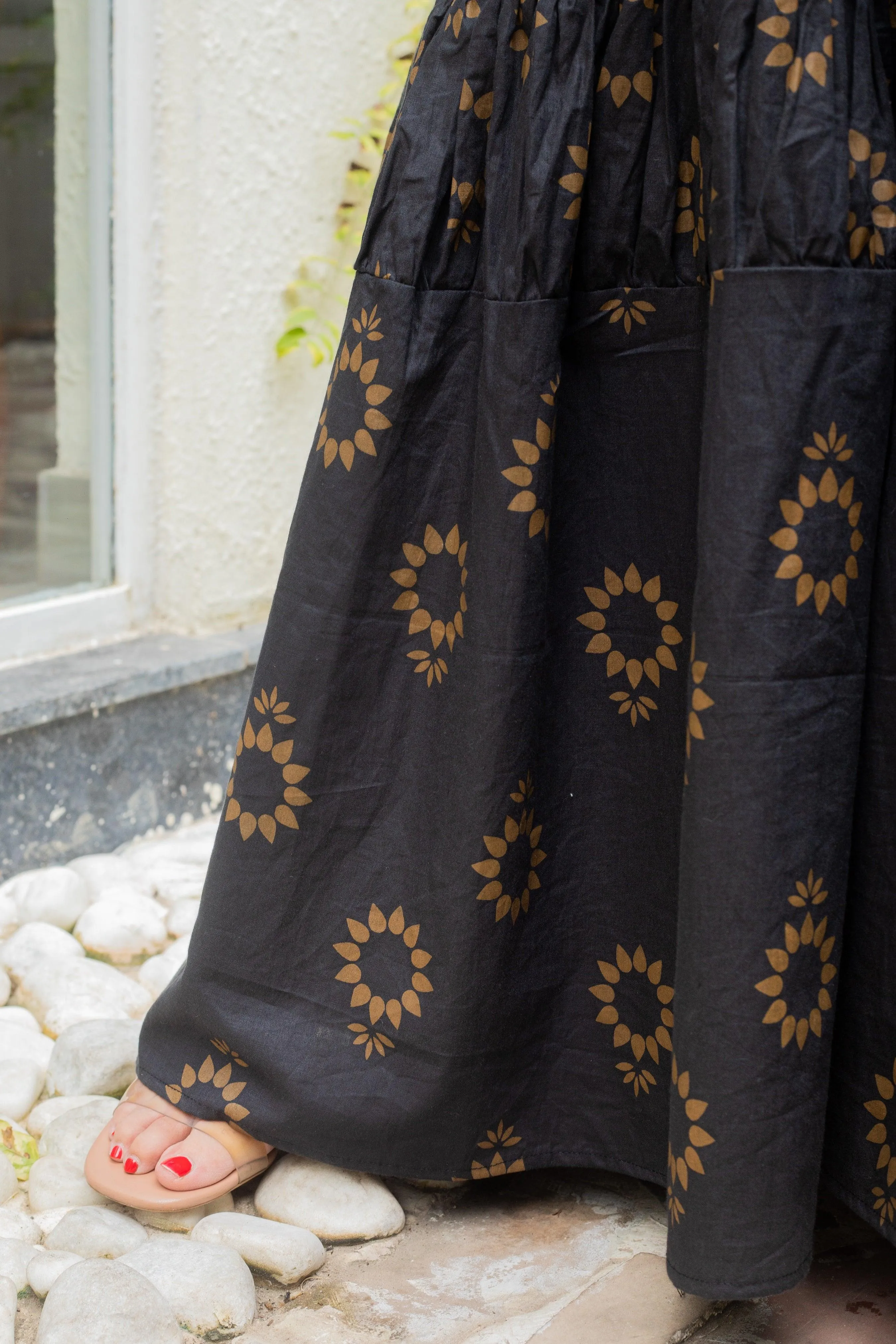 BLACK SUNFLOWER DRESS