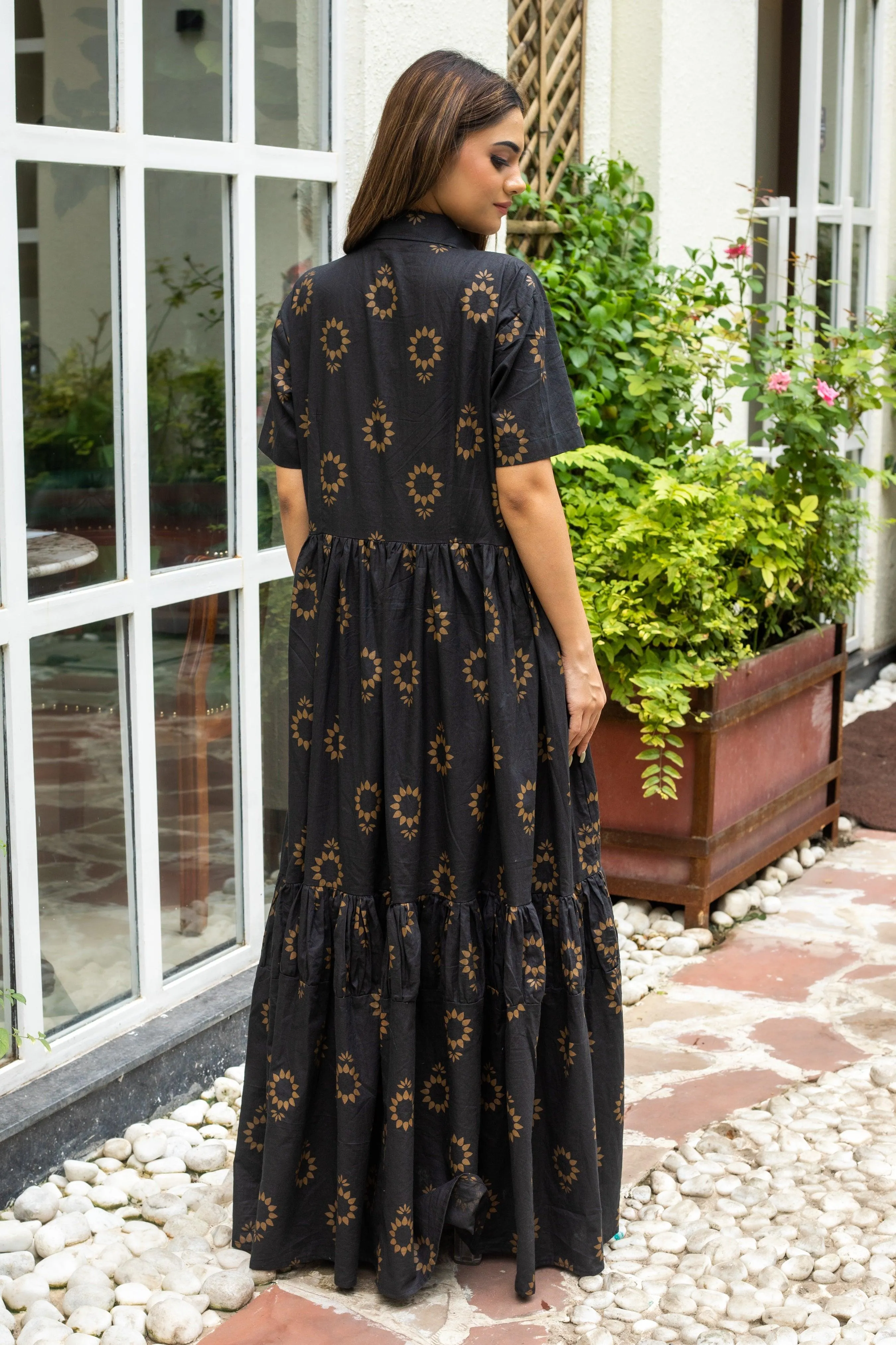 BLACK SUNFLOWER DRESS