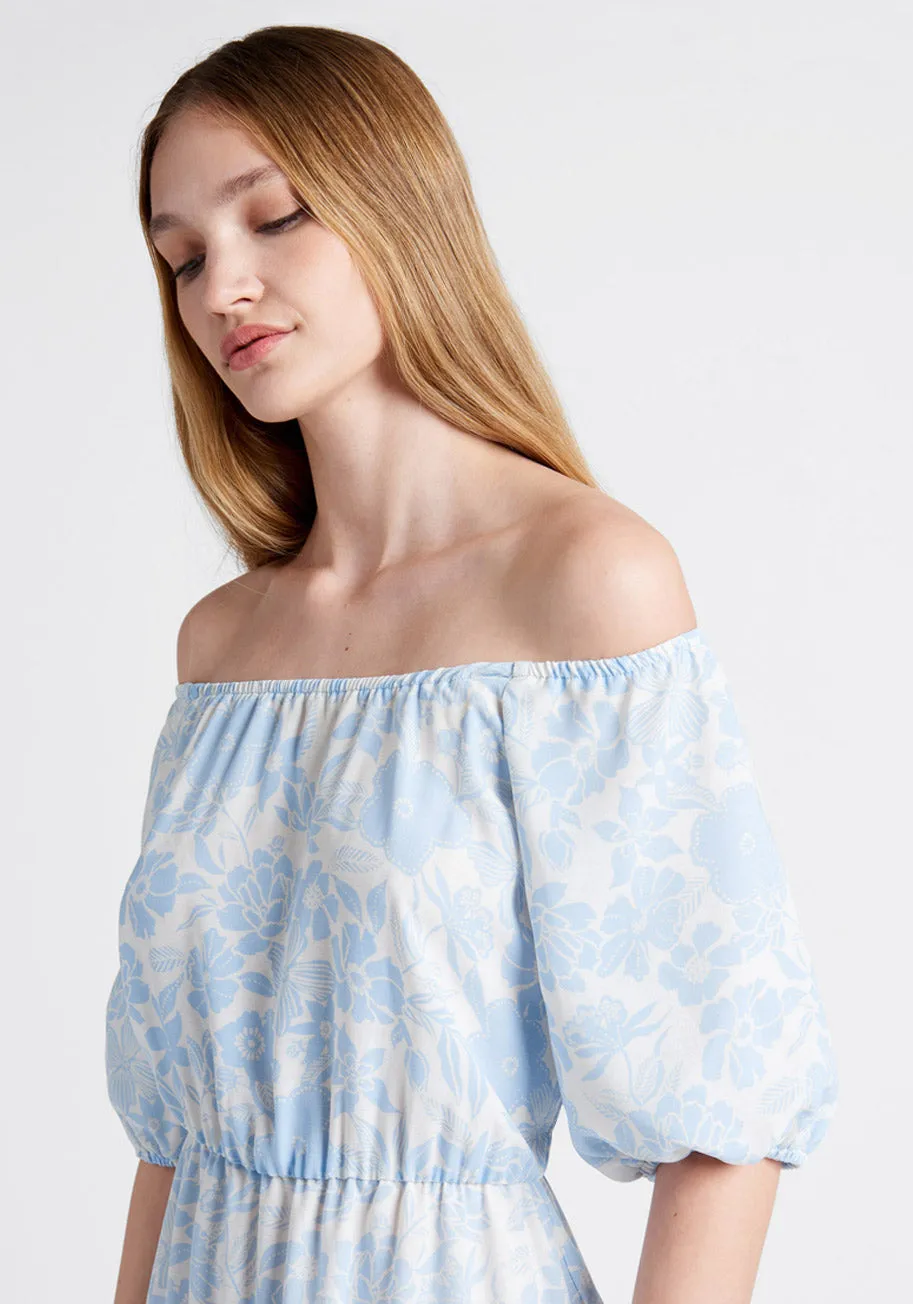 Bloom Wildly Tiered Midi Dress