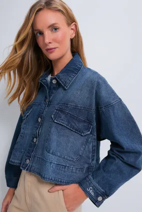 Blue Amari Denim Longsleeve Jacket