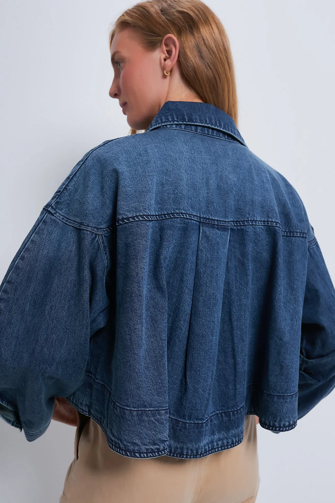 Blue Amari Denim Longsleeve Jacket