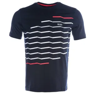 BOSS Tee 13 T Shirt in Navy