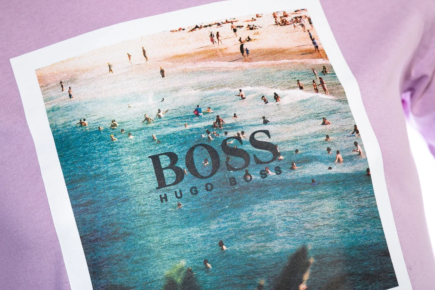 BOSS Tsummer 4 T Shirt in Pink