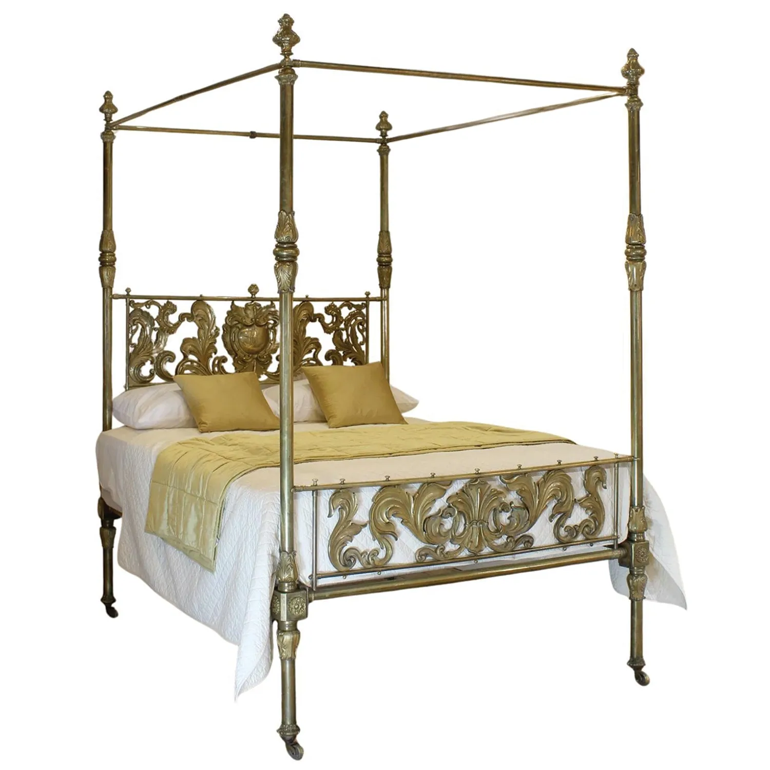 Brass Four Poster Bed by R W Winfield for the Prince of Ottoman Empire Circa 1831 to 1836