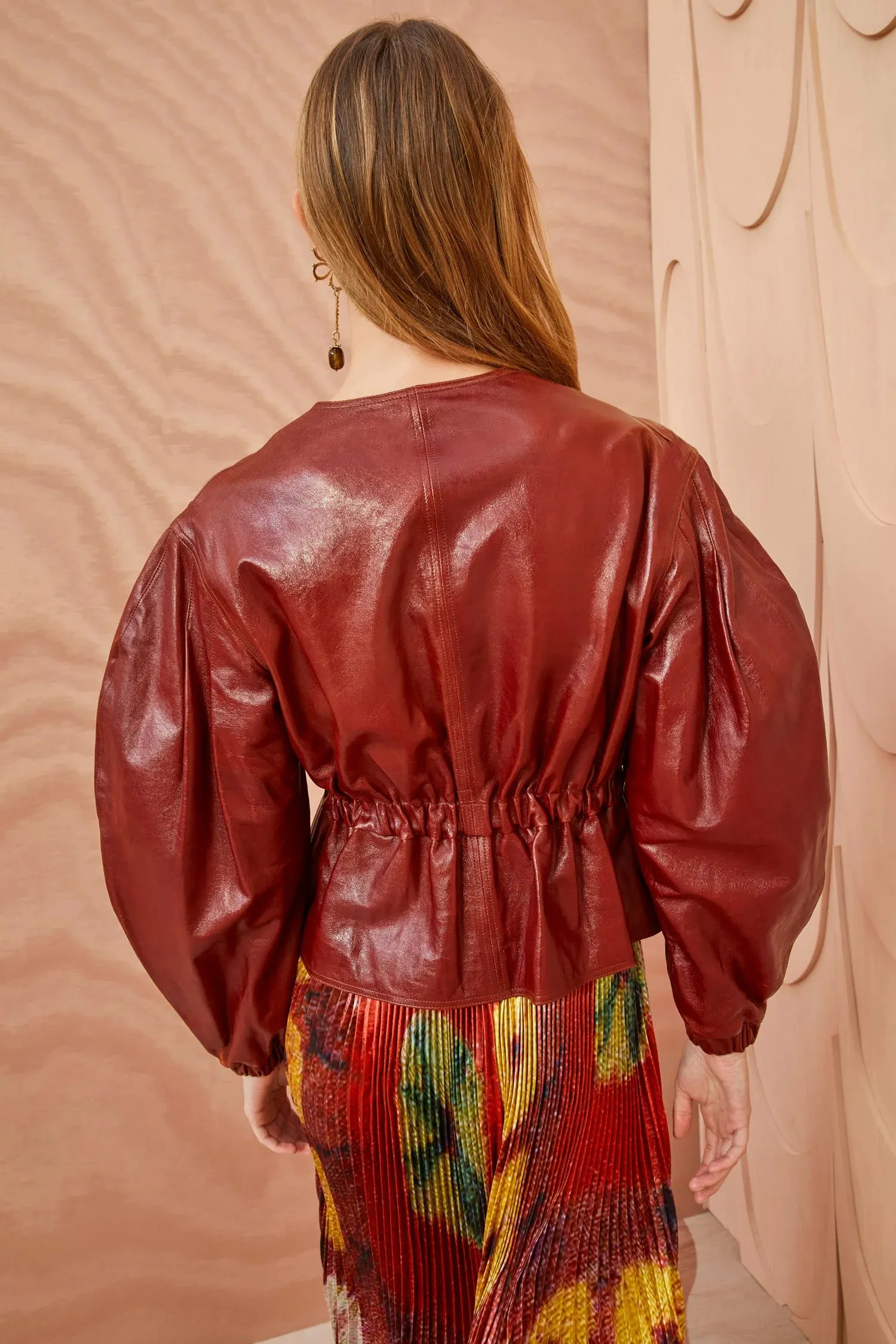 Briar Leather Jacket - Mahogany