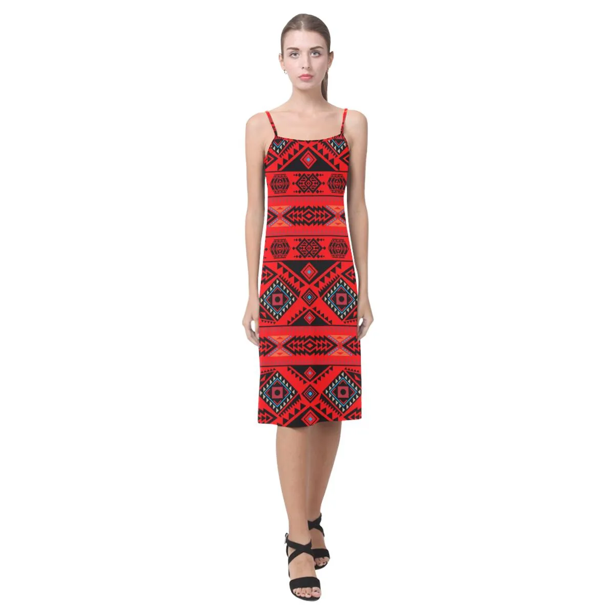 California Coast Mask Alcestis Slip Dress