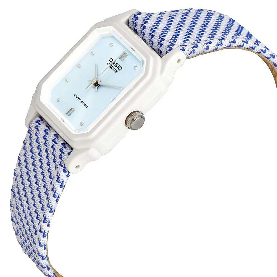 Casio LQ-142LB-2A2DF Blue Leather Strap Watch for Women