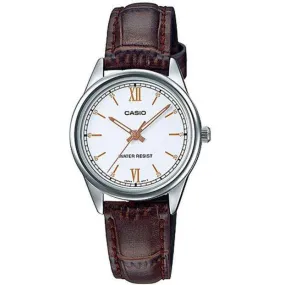 Casio LTP-V005L-7B3UDF Brown Leather Watch for Women