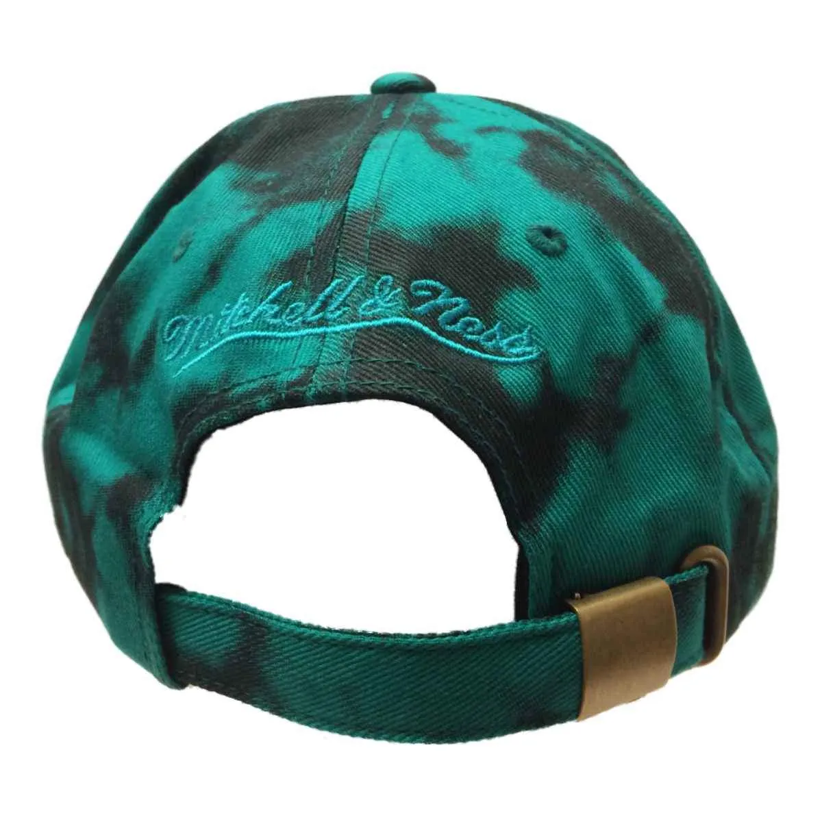 Chicago Bulls Mitchell & Ness Green & Black Tie-Dye Adj. Strapback Hat Cap