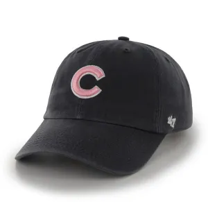 Chicago Cubs 47 Brand Women Navy Pink Clean Up Adjustable Slouch Hat Cap