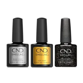 CND - Shellac Combo - Base, Top & Opulent Onyx