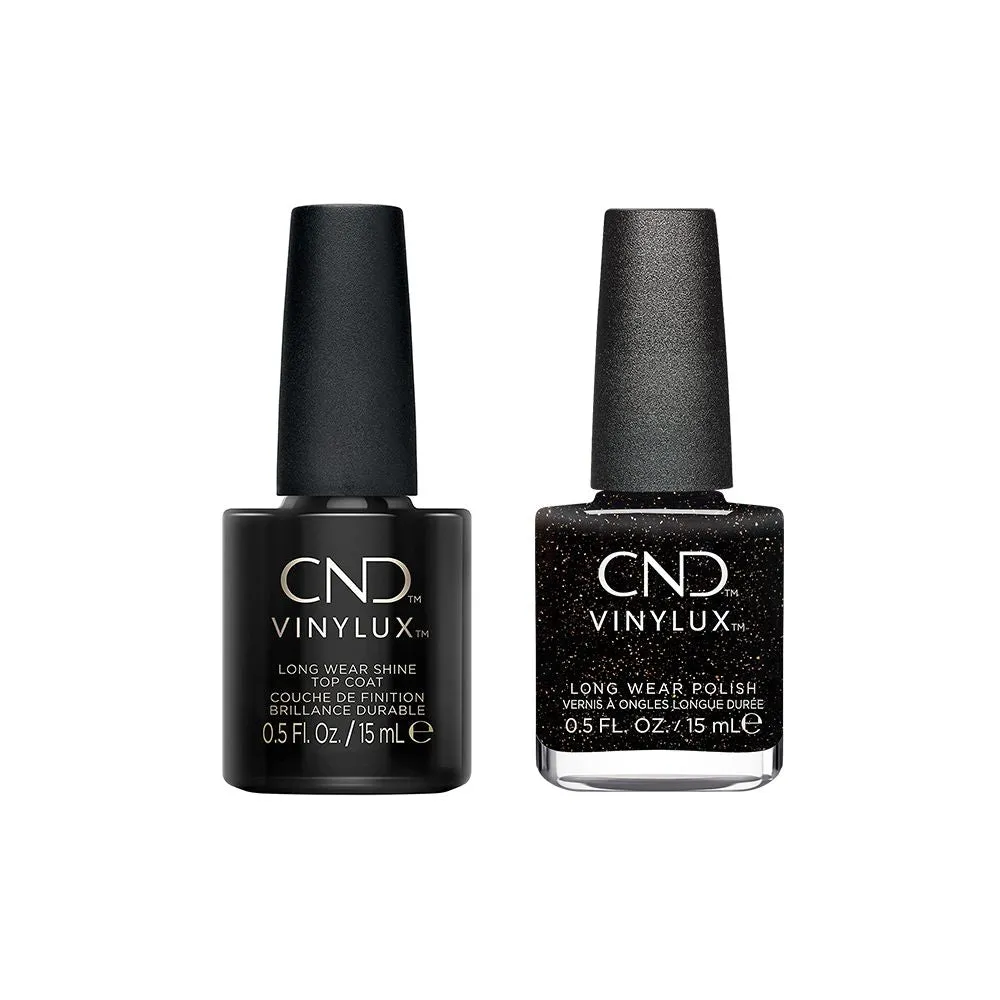 CND - Vinylux Topcoat & Opulent Onyx 0.5 oz - #483