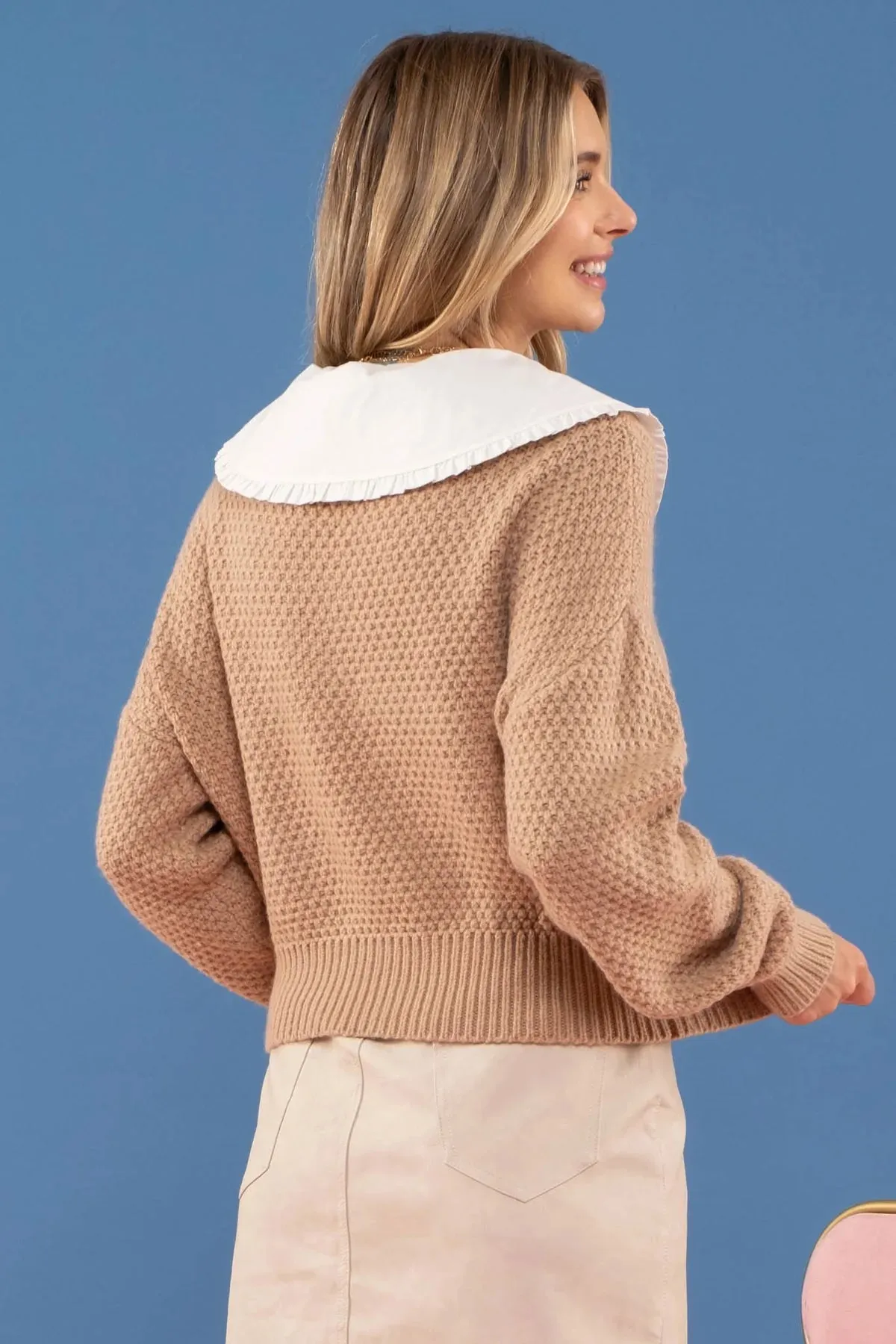 Coquette Beige Sweater