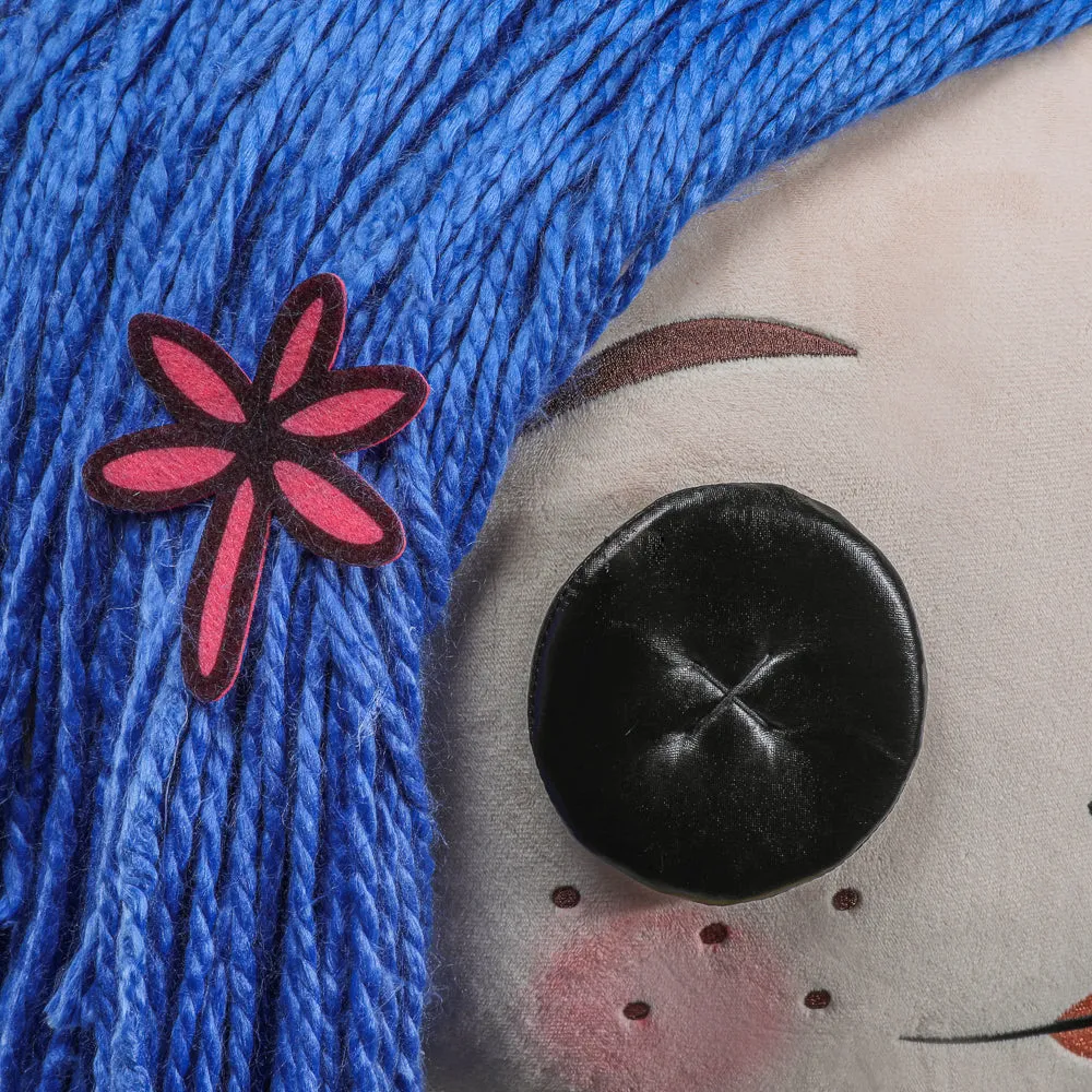 Coraline with Button Eyes Life-Size Plush Doll