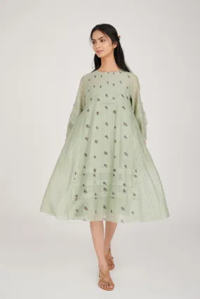 Crimp Flora Midi Dress