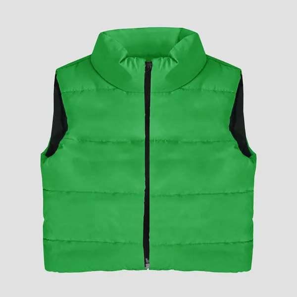 CROPPED PADDED GILET JACKET