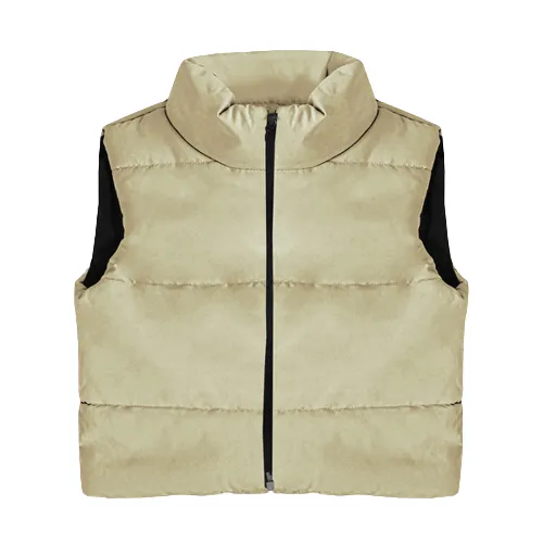 CROPPED PADDED GILET JACKET