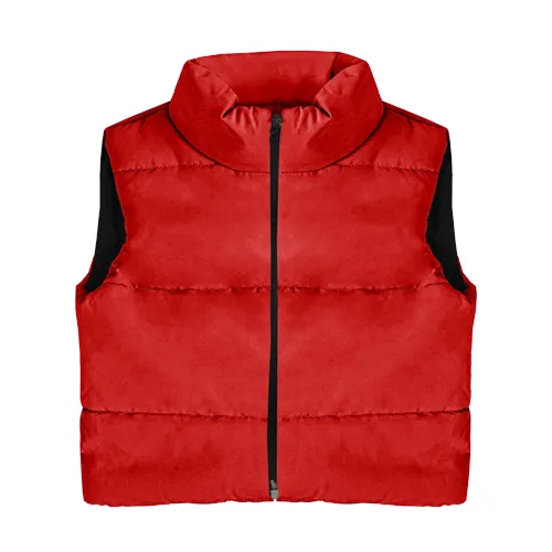 CROPPED PADDED GILET JACKET