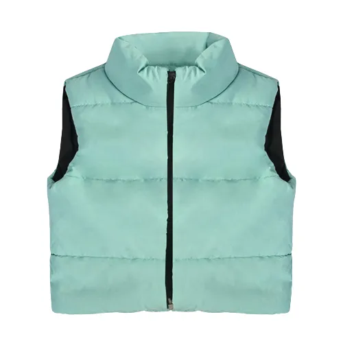 CROPPED PADDED GILET JACKET