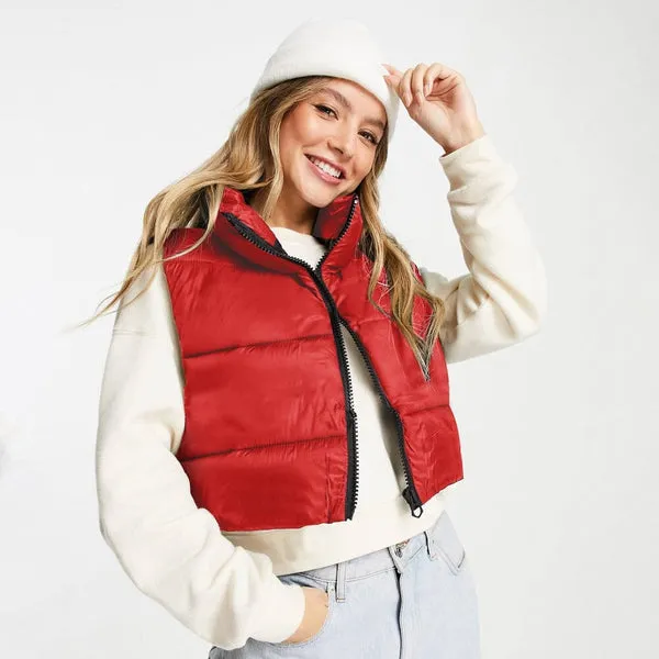 CROPPED PADDED GILET JACKET