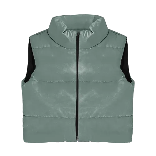 CROPPED PADDED GILET JACKET