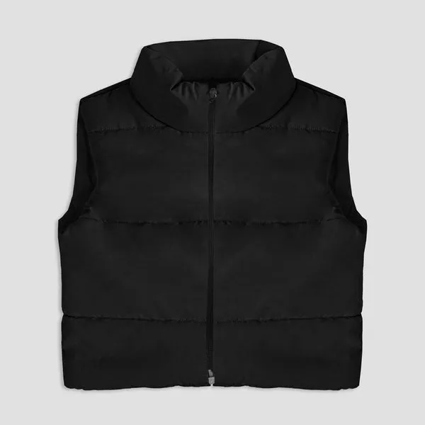 CROPPED PADDED GILET JACKET