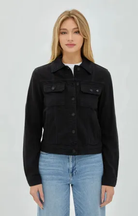 Dakota Cropped Jacket in Black