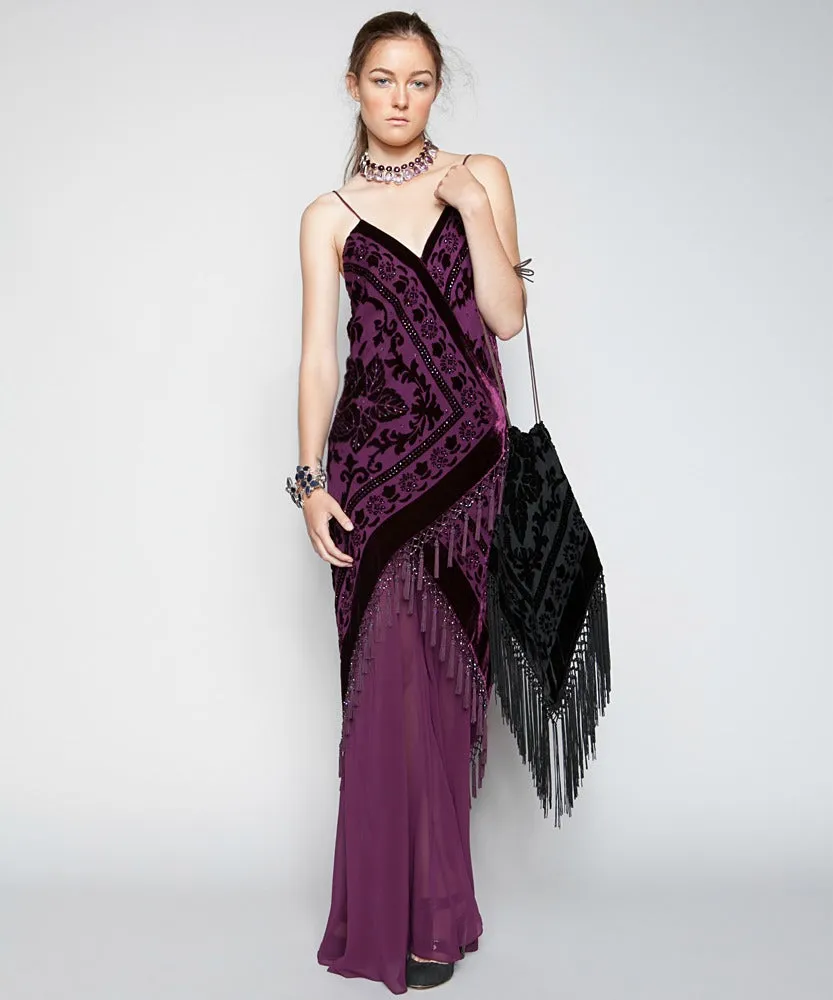 DARK PLUM GUINEVERE DRESS