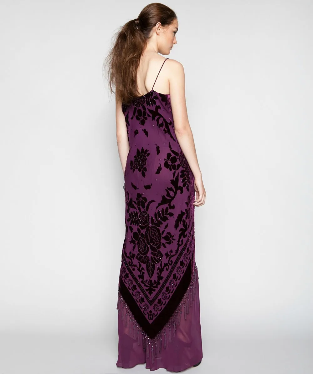 DARK PLUM GUINEVERE DRESS