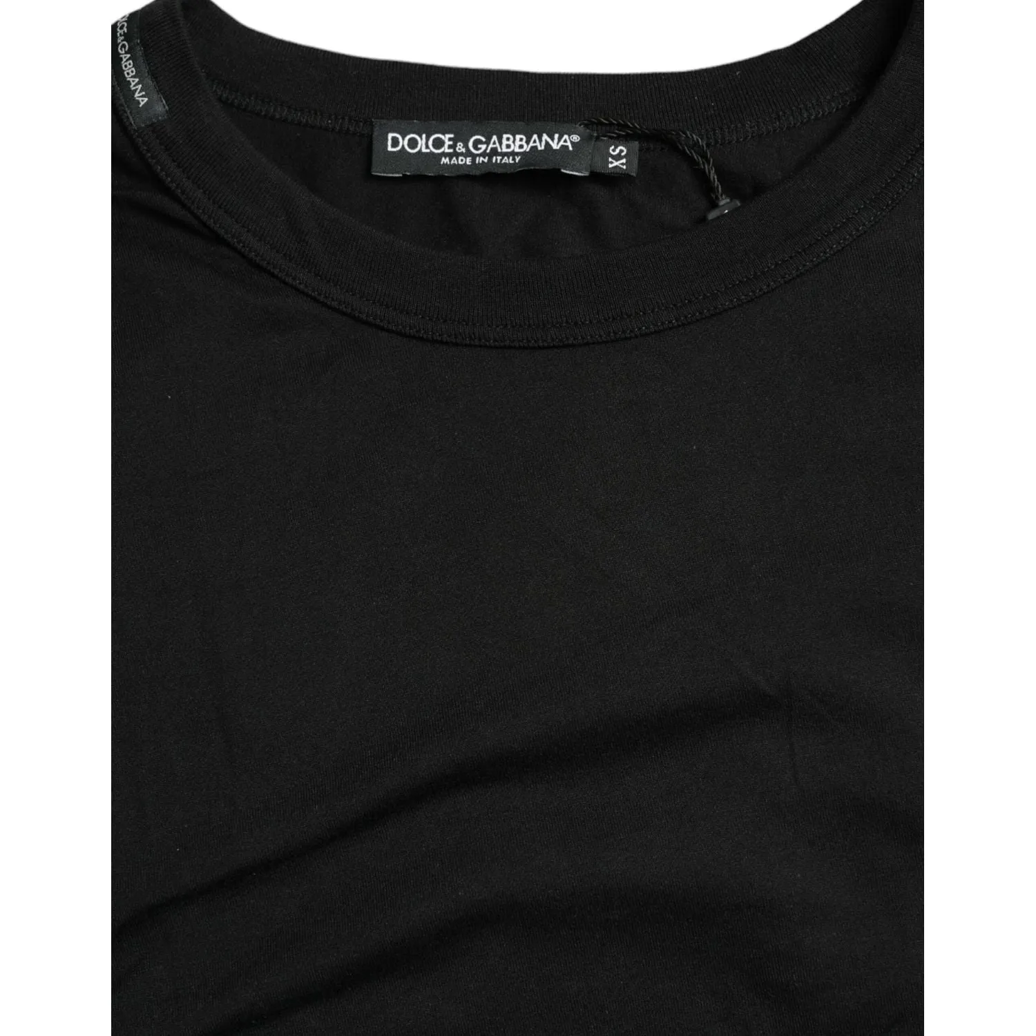 Dolce & Gabbana Elegant Embossed Logo Cotton Tee