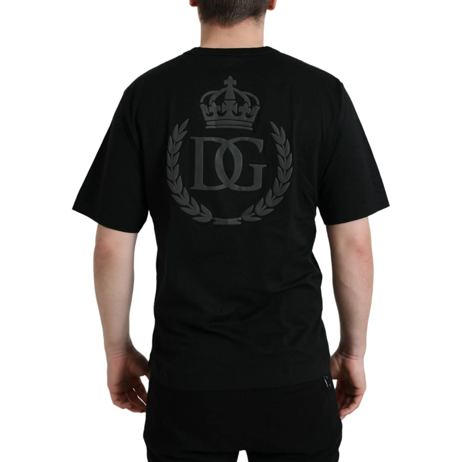 Dolce & Gabbana Elegant Embossed Logo Cotton Tee