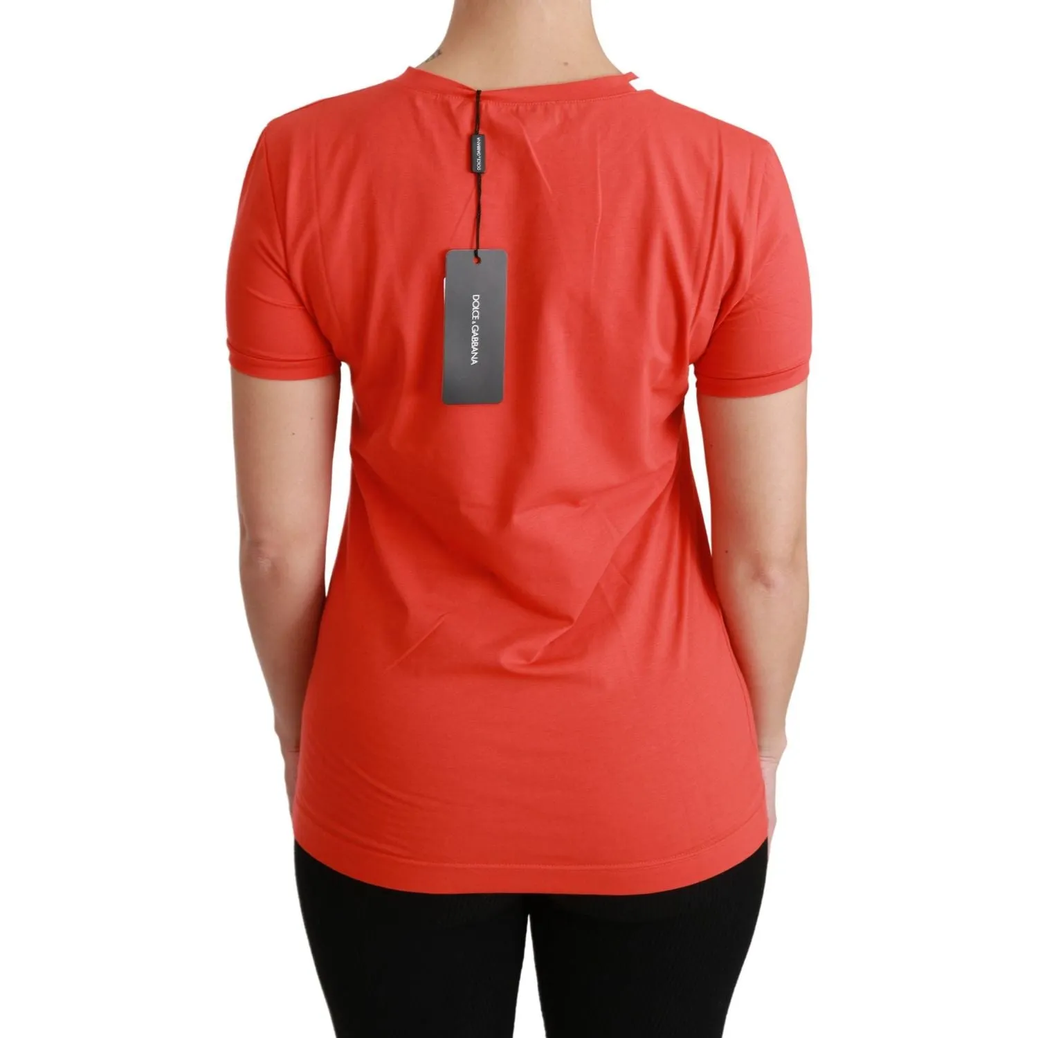 Dolce & Gabbana Elegant Red Crewneck Short Sleeve Tee