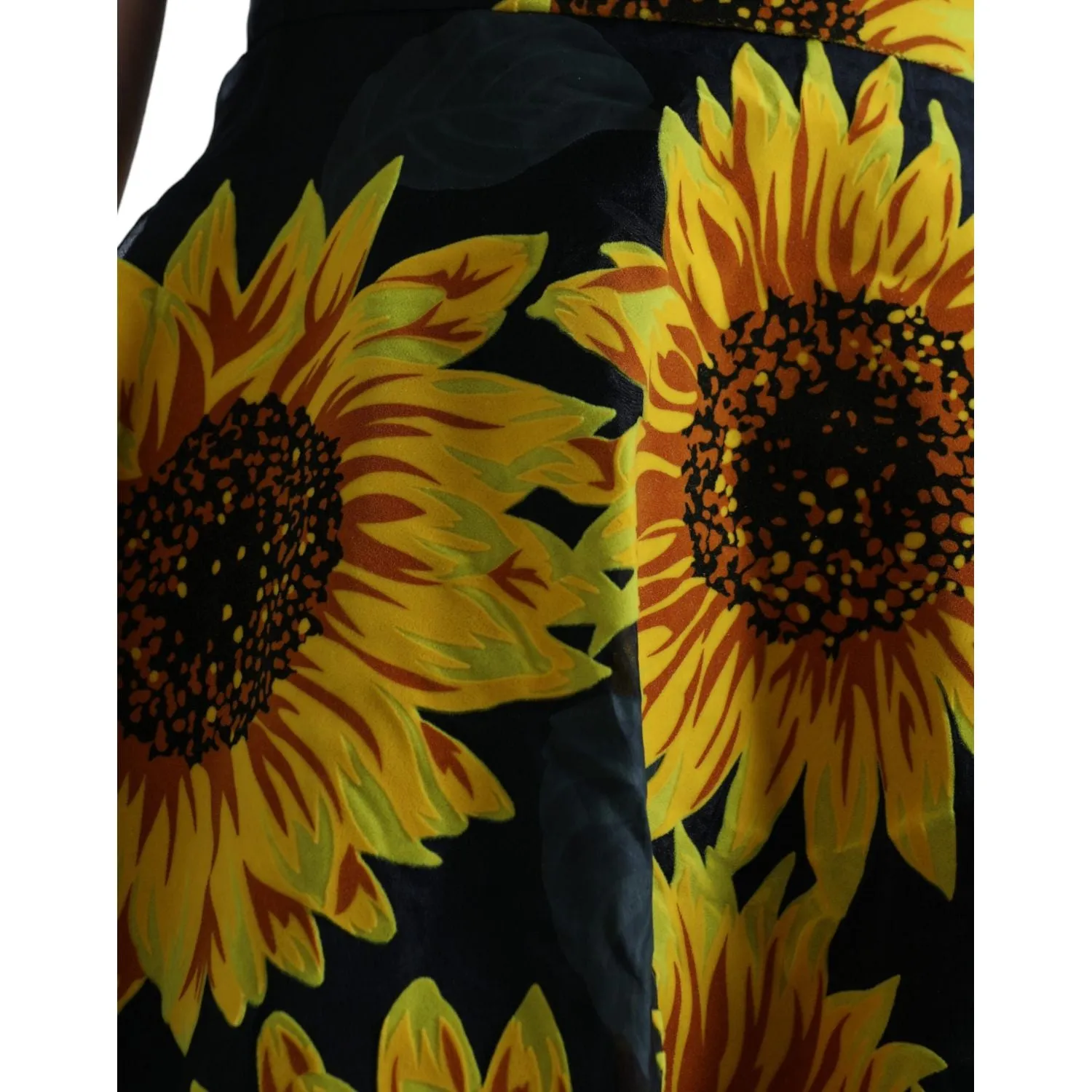 Dolce & Gabbana Summery Sunflower A-Line Midi Dress